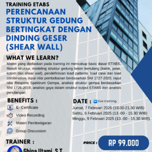 Perencanaan Struktur Bertingkat dengan Dinding Geser (Shear Wall)