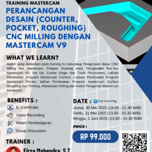 Perancangan Desain CNC Milling dengan Mastercam V9
