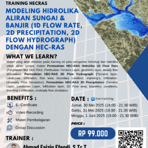 Pemodelan Hidrolika Aliran Sungai & Banjir dengan HEC-RAS