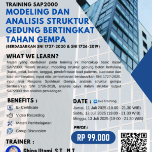 Modeling dan Analisis Struktur Gedung Bertingkat Tahan Gempa