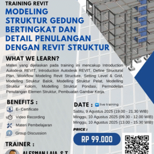 Modeling Struktur Gedung Bertingkat dan Detail Penulangan dengan Revit Struktur