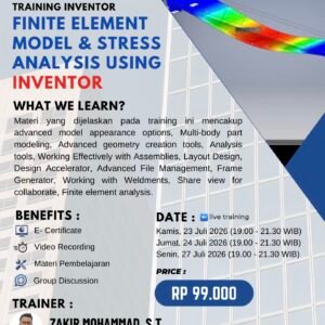 TRAINING INVENTOR - FINITE ELEMENT MODEL & STRESS ANALYSIS USING INVENTOR